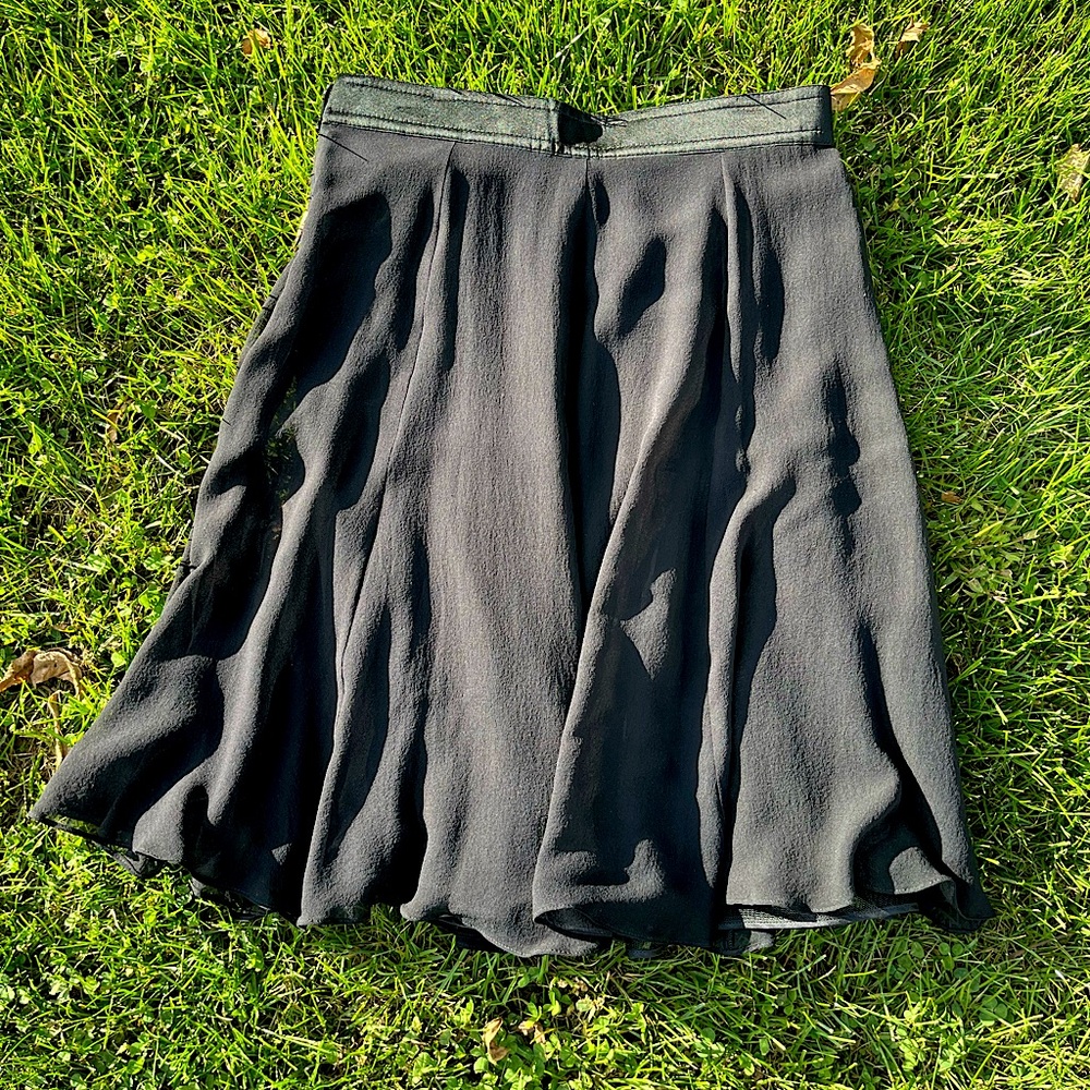 🖤Rena Lange Black Silk Skirt -XS-Excellent Condition